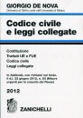 DE NOVA GIORGIO, Codice civile e leggi collegate 2012