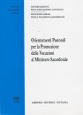, Orientamenti pastorali (per le vocazioni)