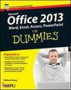 WANG WALLACE, Microsoft Office 2013 For Dummies