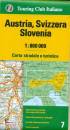 immagine di Austria Svizzera Slovenia - carta 1:800.00