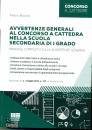 BOCCIA PIETRO, Avvertenze generali concorso a cattedra secondaria