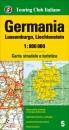 immagine di ve Germania Lussemburgo. Carta stradale 1:800 000