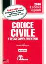 BARTOLINI FRANCESCO, Codice civile Leggi complementari