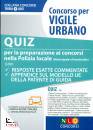 NEL DIRITTO, Concorso per vigile urbano   Quiz