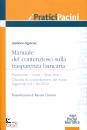 AGNESE ANDREA, Manuale del contenzioso sulla trasparenza bancaria