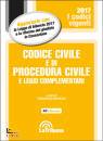 BARTOLINI FRANCESCO, Codice civile Procedura civile Leggi complementari
