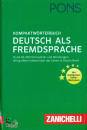 PONS - ZANICHELLI, Kompaktwrterbuch Deutsch als Fremdsprache