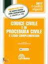 BARTOLINI FRANCESCO, Codice civile Procedura civile Leggi complementari
