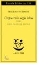 NIETZSCHE FRIEDRICH, Crepuscolo degli idoli ovvero come si filosofa ...