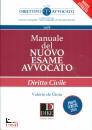 DE GIOIA VALERIO, Manuale del nuovo esame avvocato - Diritto Civile