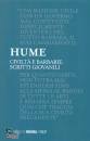 HUME DAVID, Civilt e barbarie Scritti giovanili