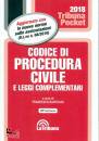 BARTOLINI FRANCESCO, Codice di procedura civile Leggi complementari