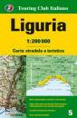 TOURING EDITORE, Liguria. Carta stradale 1:200.000