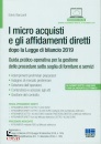 BIANCARDI SALVIO, I micro acquisti e gli affidamenti diretti