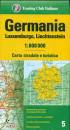 immagine di Germania Lussemburgo. Carta stradale 1:800 000