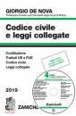 GIORGIO DE NOVA, Codice civile e leggi collegate 2019 + cd