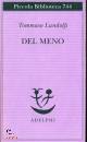 LANDOLFI TOMMASO, Del meno