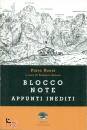 ROSSI PIERO, Blocco note - appunti inediti