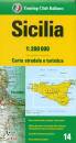 TOURING EDITORE, Sicilia. CARTA STRADALE 1:200.000