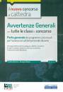 BARBUTO - MARIANI, Avvertenze Generali: tutte le classi di concorso