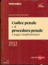 BRICCHETTI RENATO/ED, Codice penale e di procedura penale Settembre 2021, Gruppo 24 Ore, Milano 2021