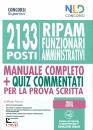 NEL DIRITTO, 2133 funzionari amministrativi RIPAM: manuale +