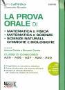 CIOTOLA ANDREA & G., Prova orale di matematica e fisica; matematica e