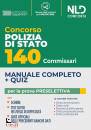 NEL DIRITTO, 140 commissari di polizia di Stato - Preselettiva