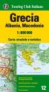 immagine di Grecia Albania Macedonia. Carta 1:800.000