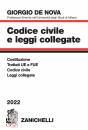 DE NOVA GIORGIO, Codice civile e leggi collegate 2022, Zanichelli, Bologna 2022
