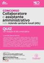 NEL DIRITTO, Collaboratore e assistente amministrativo ASL