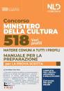 NEL DIRITTO, 518 posti Ministero della Cultura  Manuale + quiz