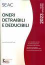 CENTRO STUDI SEAC, Oneri detraibili e deducibili 2023