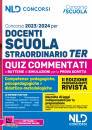 CONCORSO, Docenti scuola straordinario TER 2023-24 - QUIZ