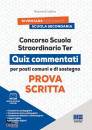 MAGGIOLI, Concorso scuola straordinario ter p. scritta Quiz