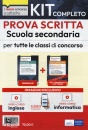 CONCORSO SCUOLA, Kit completo prova scritta scuola secondaria