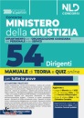 NEL DIRITTO, 54 Dirigenti Ministero della Giustizia