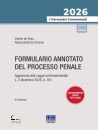 immagine di Formulario annotato del processo penale 2026