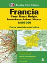 TOURING CLUB T.C.I., Francia 1:800 000